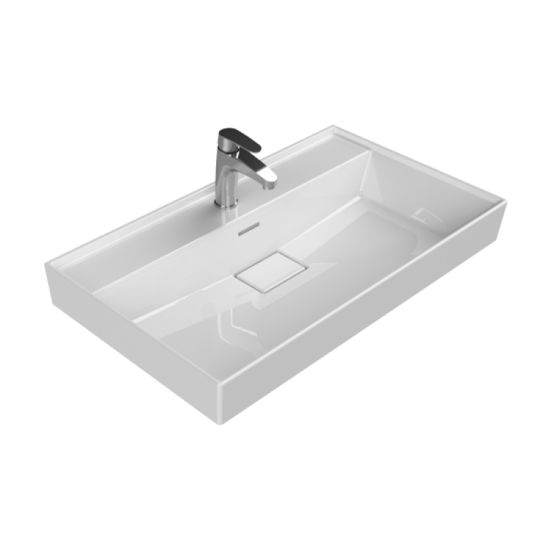 Sharp Etajerli Lavabo 80x48 cm